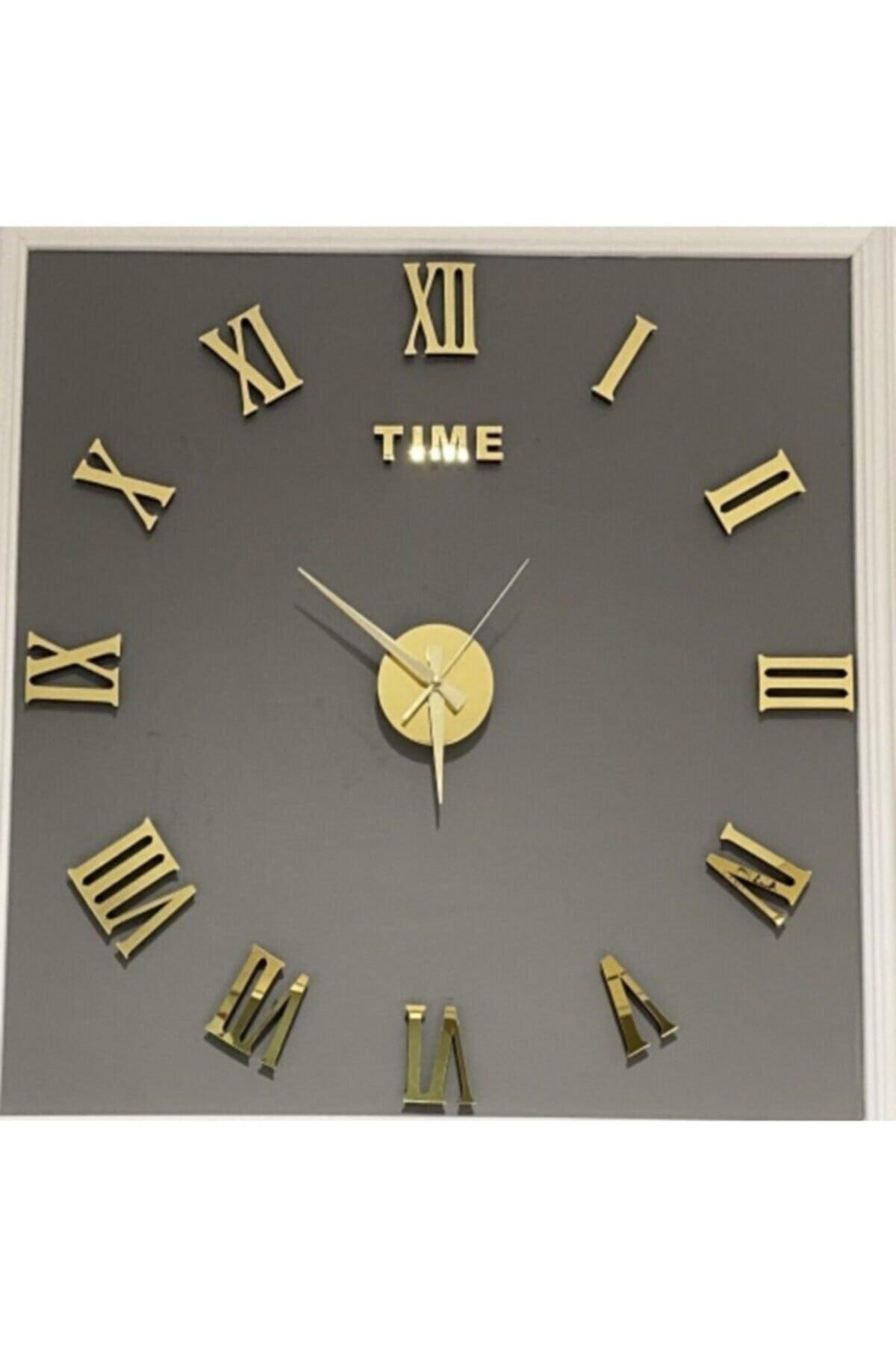 Plexi Belly Wall Clock Large 3d Roman Numeral Wall Clock Gold - Swordslife