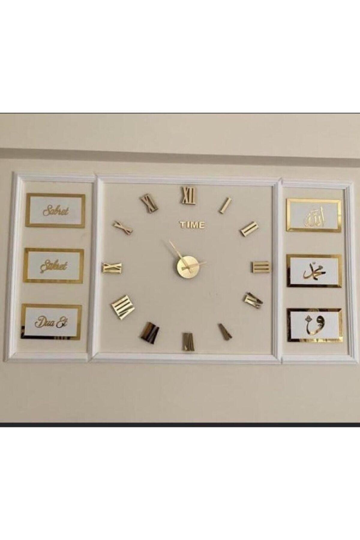 Plexi Clock, Patience, Gratitude, Pray Wall Panel - Swordslife