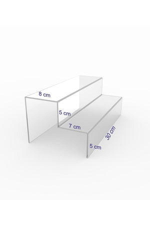 Plexi Transparent Stair Display Stand 30 Cm - Swordslife