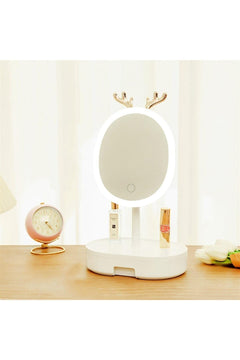 LED Makeup Mirror with Built-in Drawer