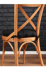 Pofidik Black Chair Cushion 42x42 cm Duck Fabric - Swordslife