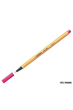 Fine Felt Tip Pen 0.4mm with Instant-Drying Rose Pink Ink - Long-Lasting Metal Tip