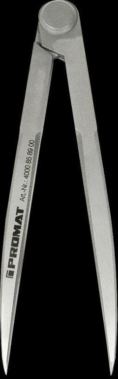 Precision divider compass for technical drawing and measurements