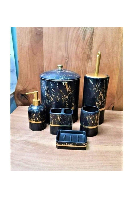 Porcelain 6 Piece Bathroom Set - Swordslife