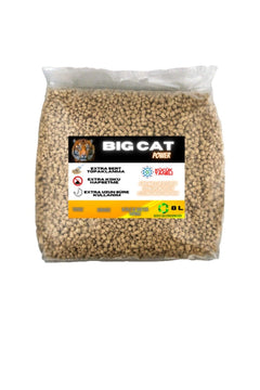 Organic cat litter with strong clumping and odor control