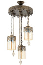Poyraz 3 Piece Tumbled Colored Pendant Lamp Chandelier - Swordslife