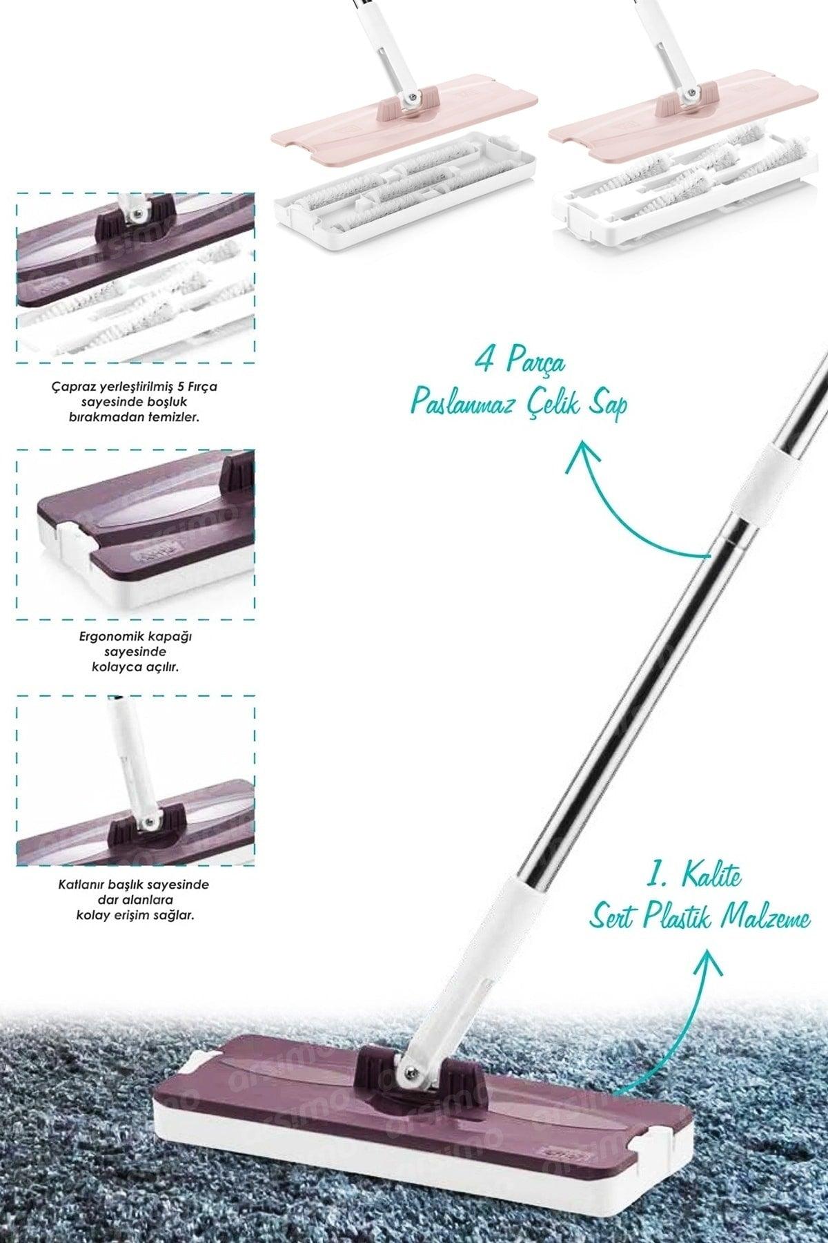 Practical Handled Purse Seine Set | Flat Handle Purse Seine Set with 5 Brushes - Swordslife