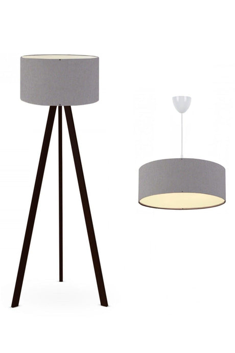 Practical Floor Lamp And Suspended Chandelier Set Ayd-2678 - Swordslife