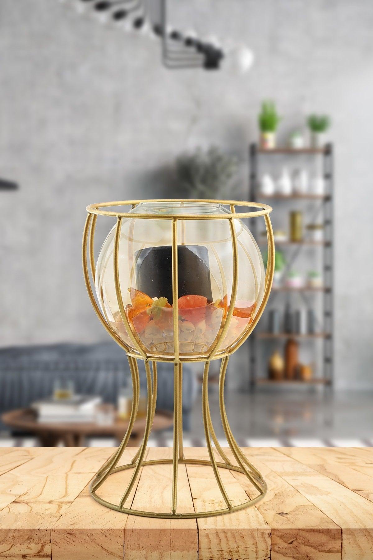 Prague Vase Gold Honey Glass - Swordslife