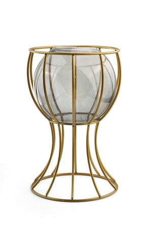 Prague Vase Gold Smoked Glass - Swordslife