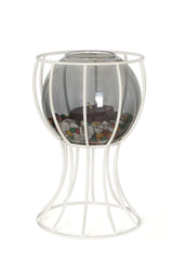 Prague Vase White Smoked Glass - Swordslife