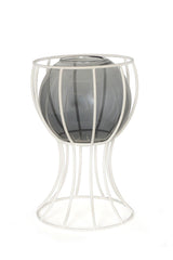 Prague Vase White Smoked Glass - Swordslife