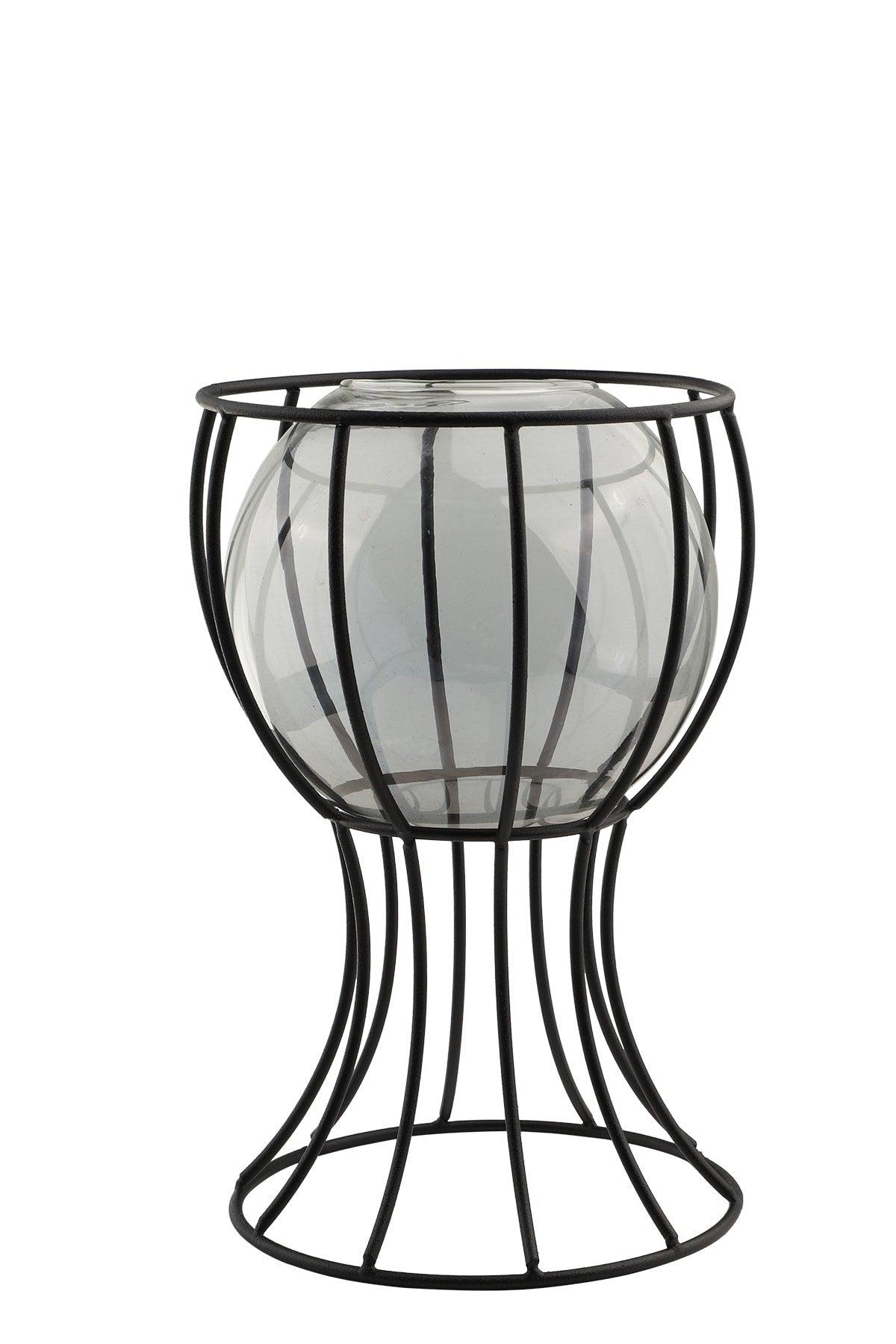 Prague Vase Black Smoked Glass - Swordslife