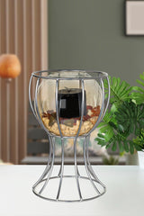 Prague Vase Chrome Honey Glass - Swordslife
