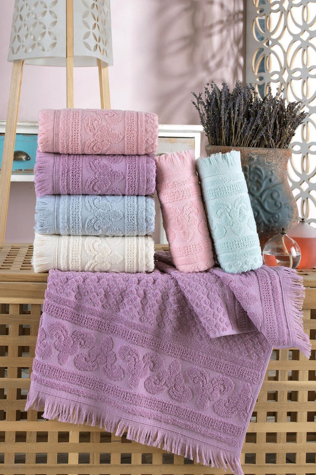 Premium 6 Pcs 50x90 Cm Hand & Face Towel Set |