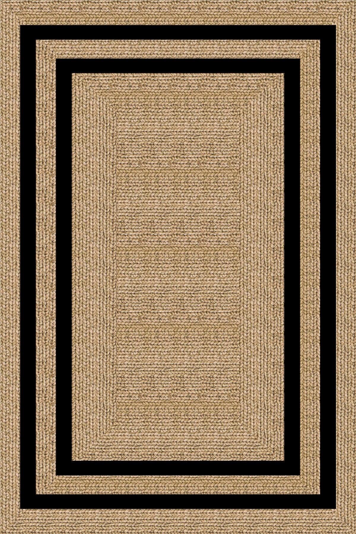 Premium Collar Velvet Stain Resistant Fabric Straw Look Washable Table Cloth Mso187 - Swordslife