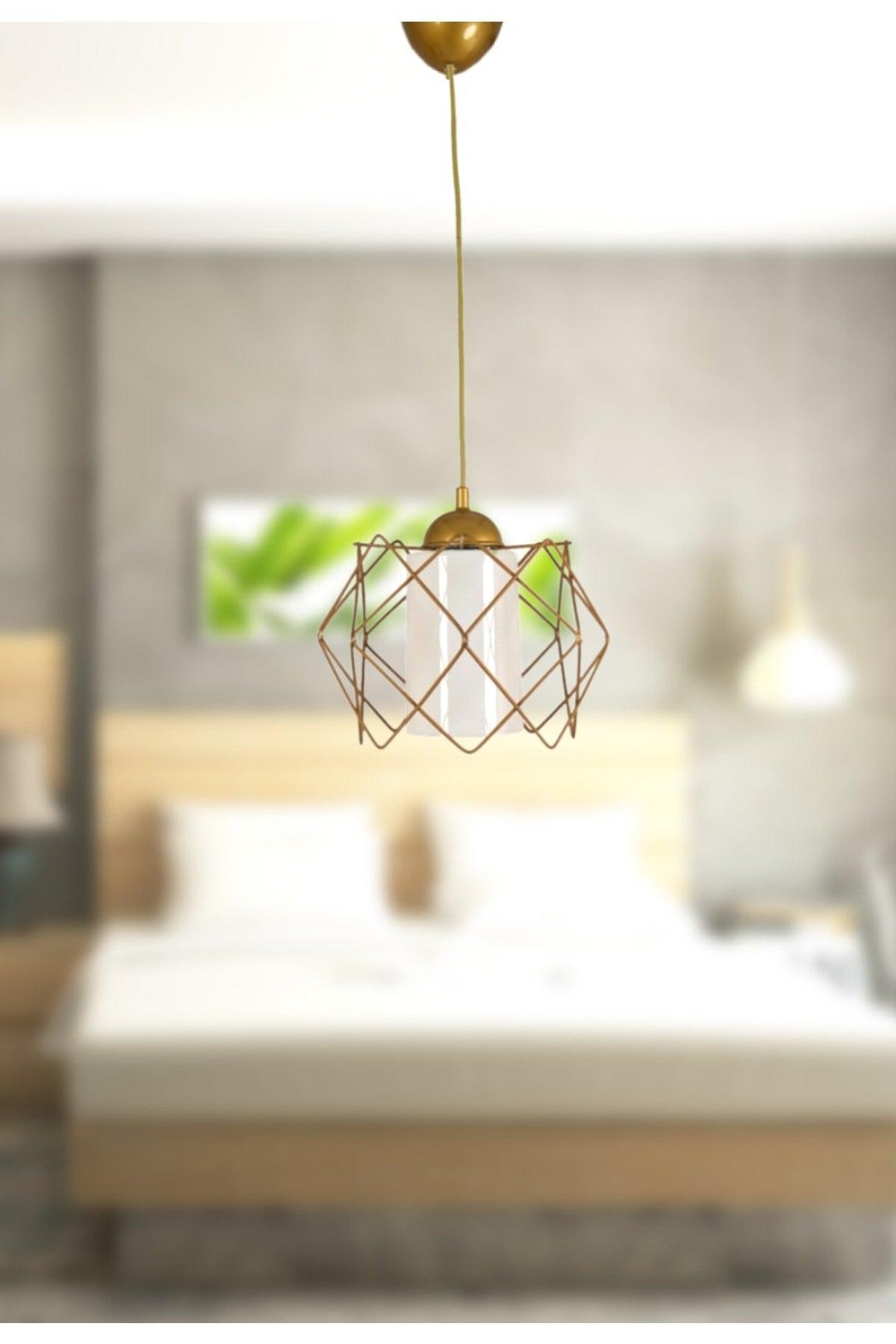 Prism Single White Mica Tumbled Pendant Lamp Chandelier - Swordslife