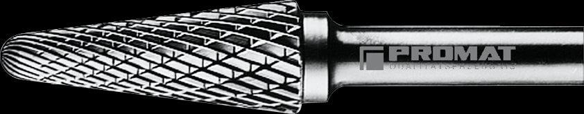 PROMAT milling pin - D.12mm shank D.6mm HM Verz.Kreuz - Swordslife