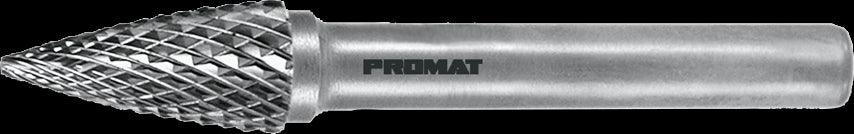 PROMAT milling pin - pointed arch shape SPG D.12mm shank-D.6mm HM Verz.Kreuz PROMAT - Swordslife