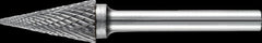 PROMAT milling pin - pointed cone shape D.6mm shank D.3mm HM Verz.Kreuz - Swordslife