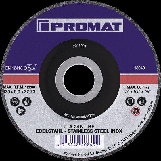 PROMAT roughing wheel - Inox D.180x8,0mm is required. 22.23mm - Swordslife