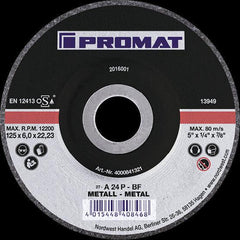 PROMAT roughing disc - Metal l / 125x6.0x22.23 / crimped - Swordslife