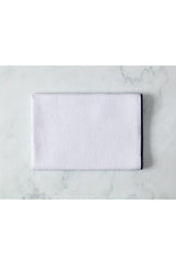 Prudence Face Towel - White / Navy -