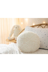 Puffy Ball Decorative Pillow 40 Cm Ecru - Swordslife