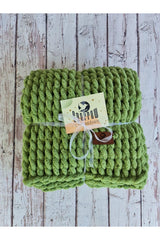 Puffy Handmade Blanket Military Green Handmade Baby Blanket - Swordslife