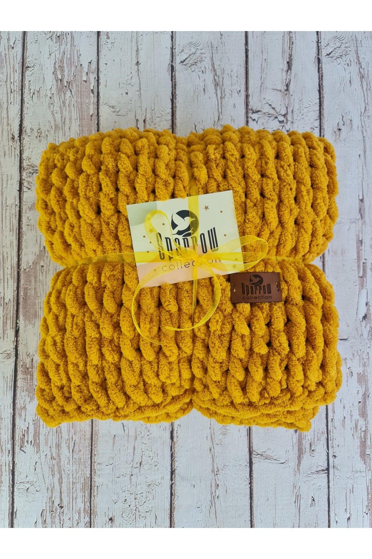 Puffy Handmade Blanket Mustard Handmade Baby Blanket - Swordslife