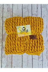 Puffy Handmade Blanket Mustard Handmade Baby Blanket - Swordslife