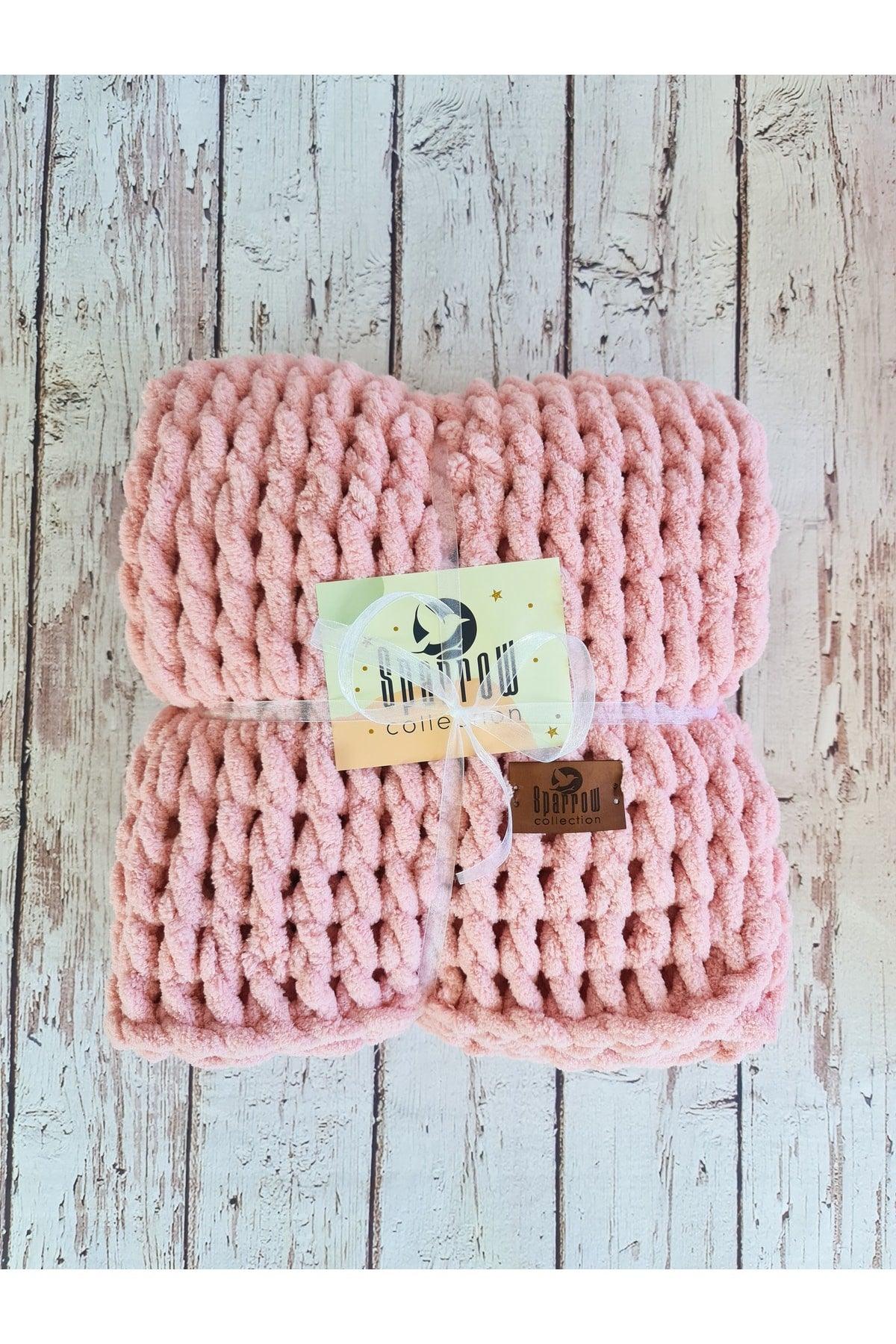 Pufy Handmade Blanket Powder Pink Handmade Baby Blanket - Swordslife