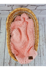 Puffy Handmade Blanket Candy Pink Color Handmade Baby Blanket - Swordslife