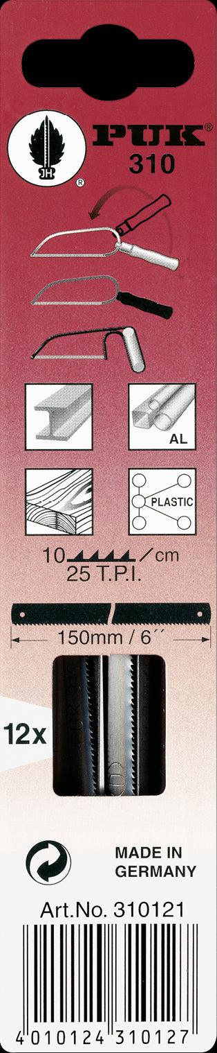 PUK Metal Saw Blade - Universal 310 / Length 150mm / 25 Teeth - Swordslife