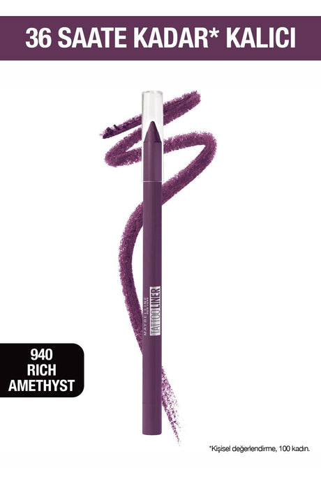 Purple Tattoo Liner Gel Eye Pencil 940 Rich