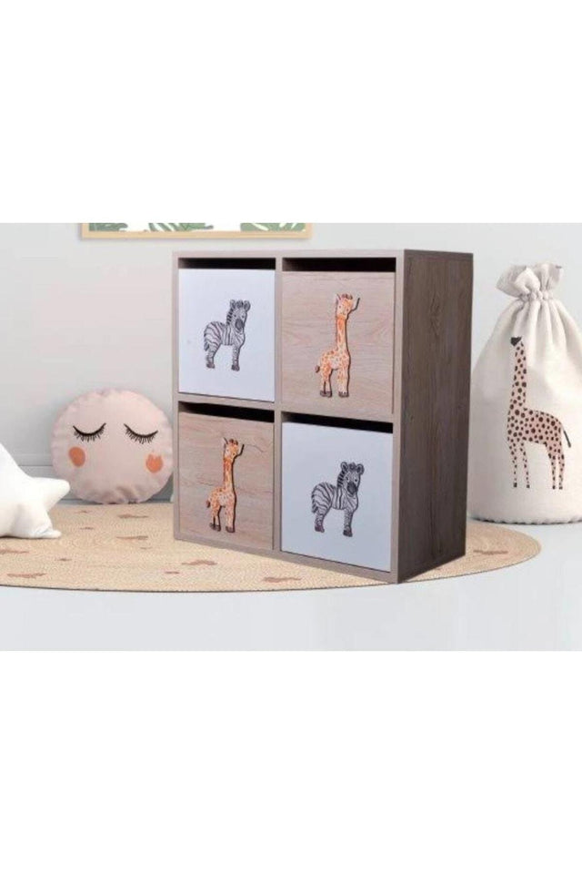 Q Deco Safari 4-Compartment Storage Unit