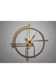 Querencia Metal Gold - Gold Wall Clock 1.5 Mm Thickness 60x60 Cm - Swordslife