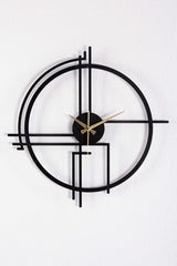 Querencia Metal Black Wall Clock 1.5 mm Thickness 45x45 cm - Swordslife