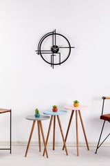 Querencia Metal Black Wall Clock 1.5 Mm Thickness 60x60 Cm - Swordslife