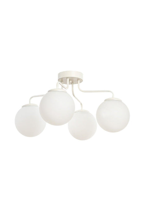 Rain 4th White-white Globe Glass Chandelier - Swordslife