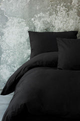 Ranforce Single Duvet Cover Set Simple Black - Swordslife