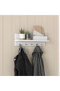 Rani P1 Modern Wall Hanger Coat Rack Hanger White Cloakroom 55 Cm M1 - Swordslife