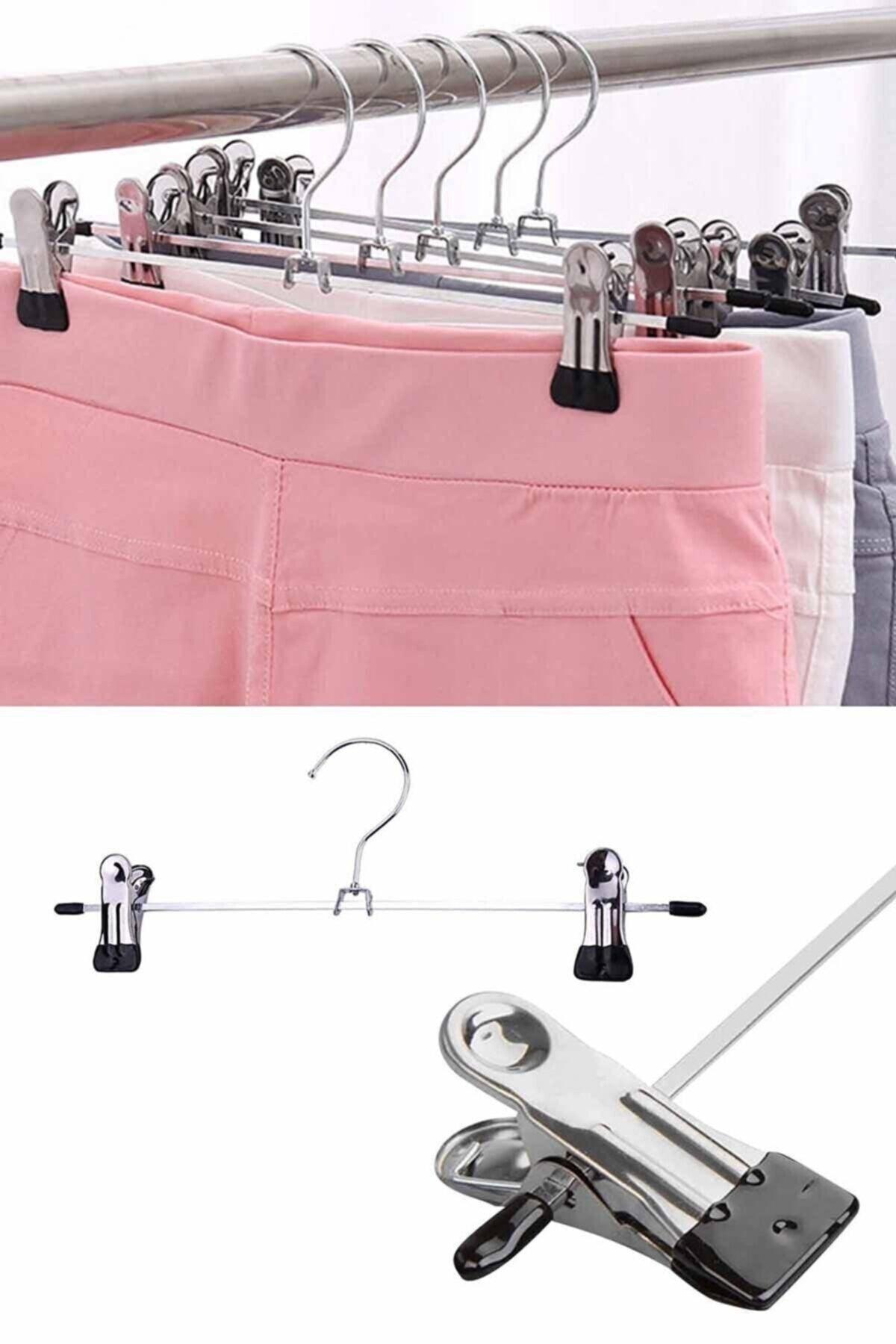 Latch Trousers, Skirt Hanger - 40 Cm Metal - 12 Pieces - Swordslife