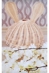 Rattan Bamboo Wicker Rabbit Ear Chandelier - Swordslife