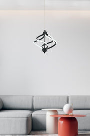Ravena Single Anthracite Led Pendant Lamp Chandelier - Swordslife