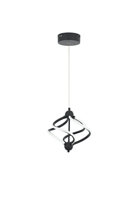 Ravena Single Anthracite Led Pendant Lamp Chandelier - Swordslife