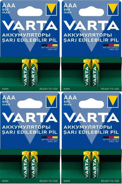 Rechargeable AAA Slim Batteries, Pack of 8