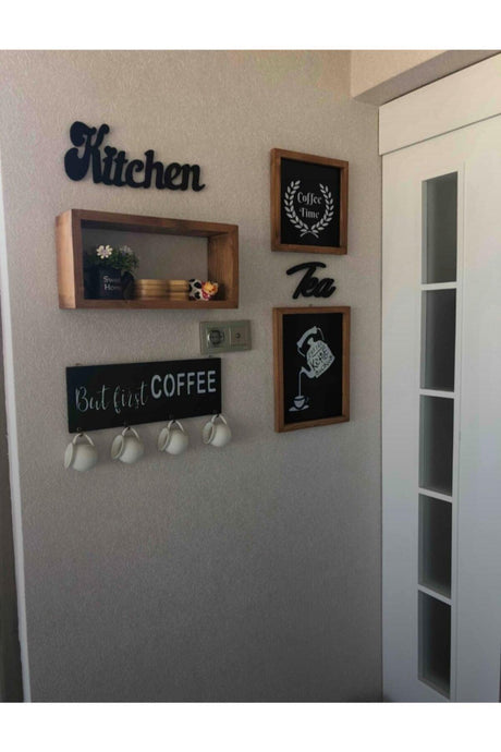 Kitchen Decor With Real Wood Shelves - Swordslife