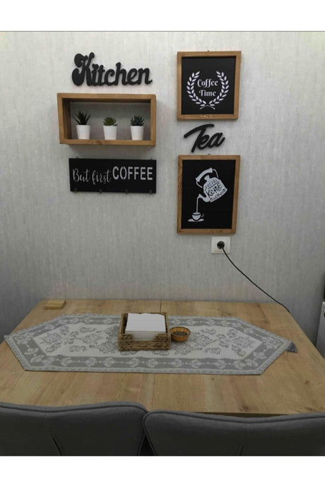 Kitchen Decor With Real Wood Shelves - Swordslife