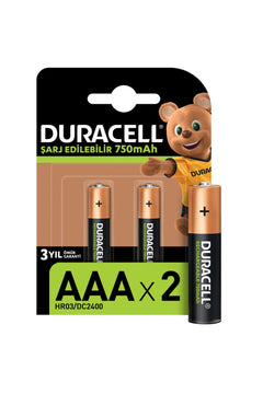 Rechargeable AAA batteries (750mAh) - 2-pack